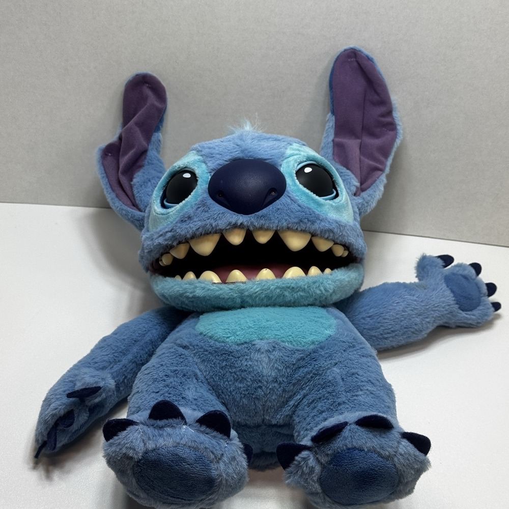 Wow Stuff Disney Stitch Interactive Animatronic Puppet Toy Real FX 18" TESTED